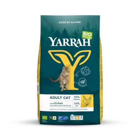 Yarrah Adult Cat Food met kip 800g/2400g