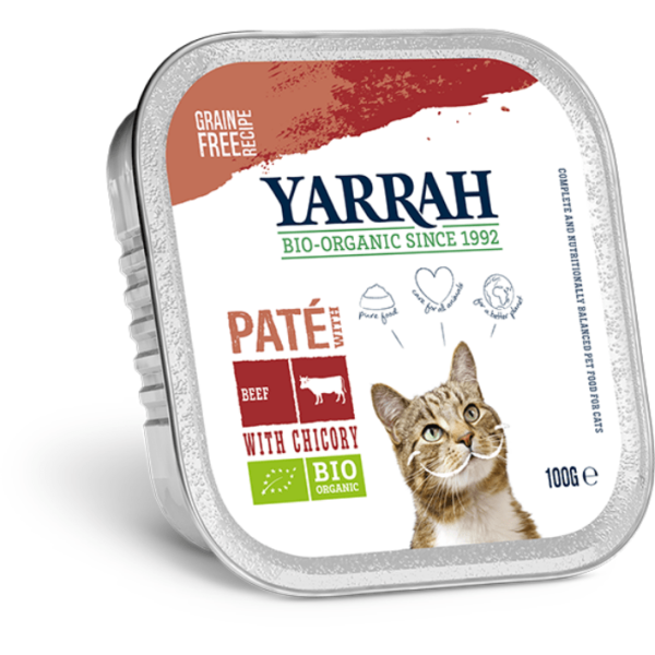 Filova online biologische dierenwinkel Yarrah vlootje Paté Rund Met Chicorei
