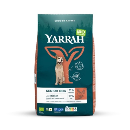 Bio droge brokken voor senior honden (Yarrah 2-10kg)