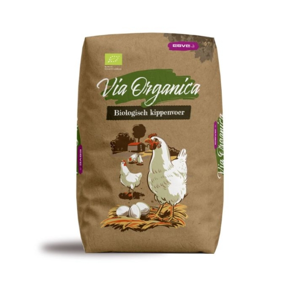 Scharrelmix Via Organica voor kippen 12.5kg