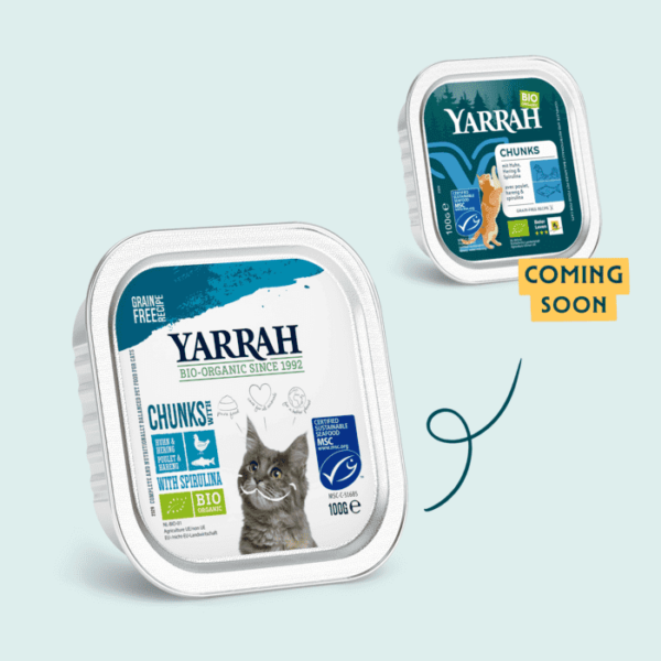 Yarrah chunks kip en haring met spirulina 100g