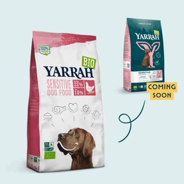 Bio hondenbrokken voor gevoelige spijsvertering (Yarrah 2-10kg)