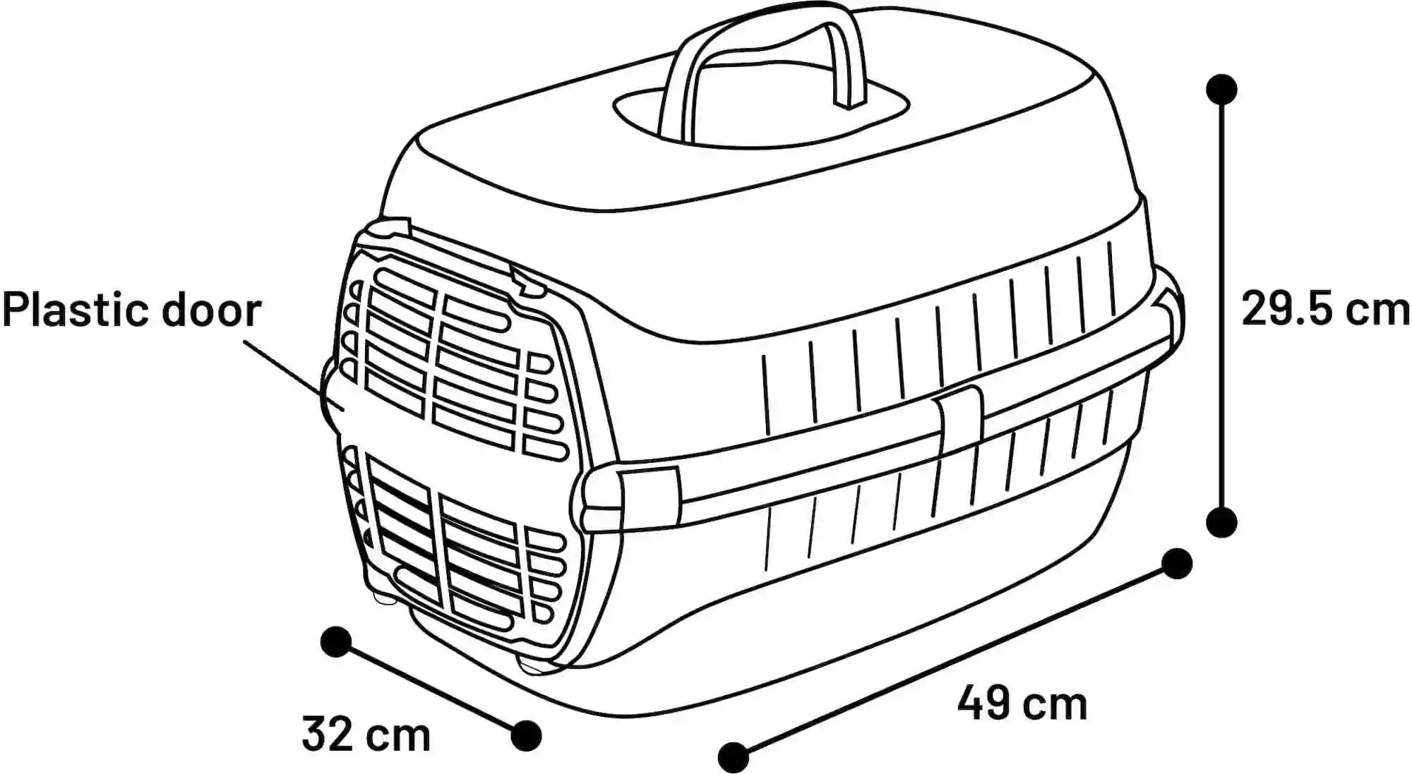 Transportkooi Noah 1 Donkergrijs