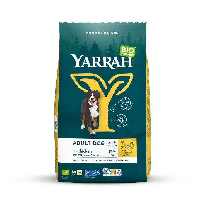 Bio droge brokken voor volwassen honden (Yarrah 2-10kg)