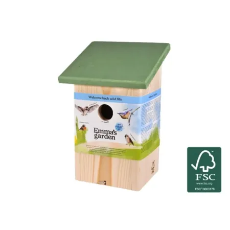 Nestkast huismus 34mm in FSC-hout (Emma’s Garden)